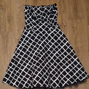 Ruby Rox Y2K Style Elegant Black and White Checkered Dress - size 9